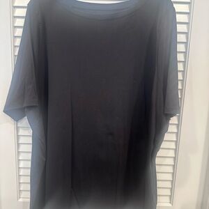 Lands' End Black Short Sleeve Tee